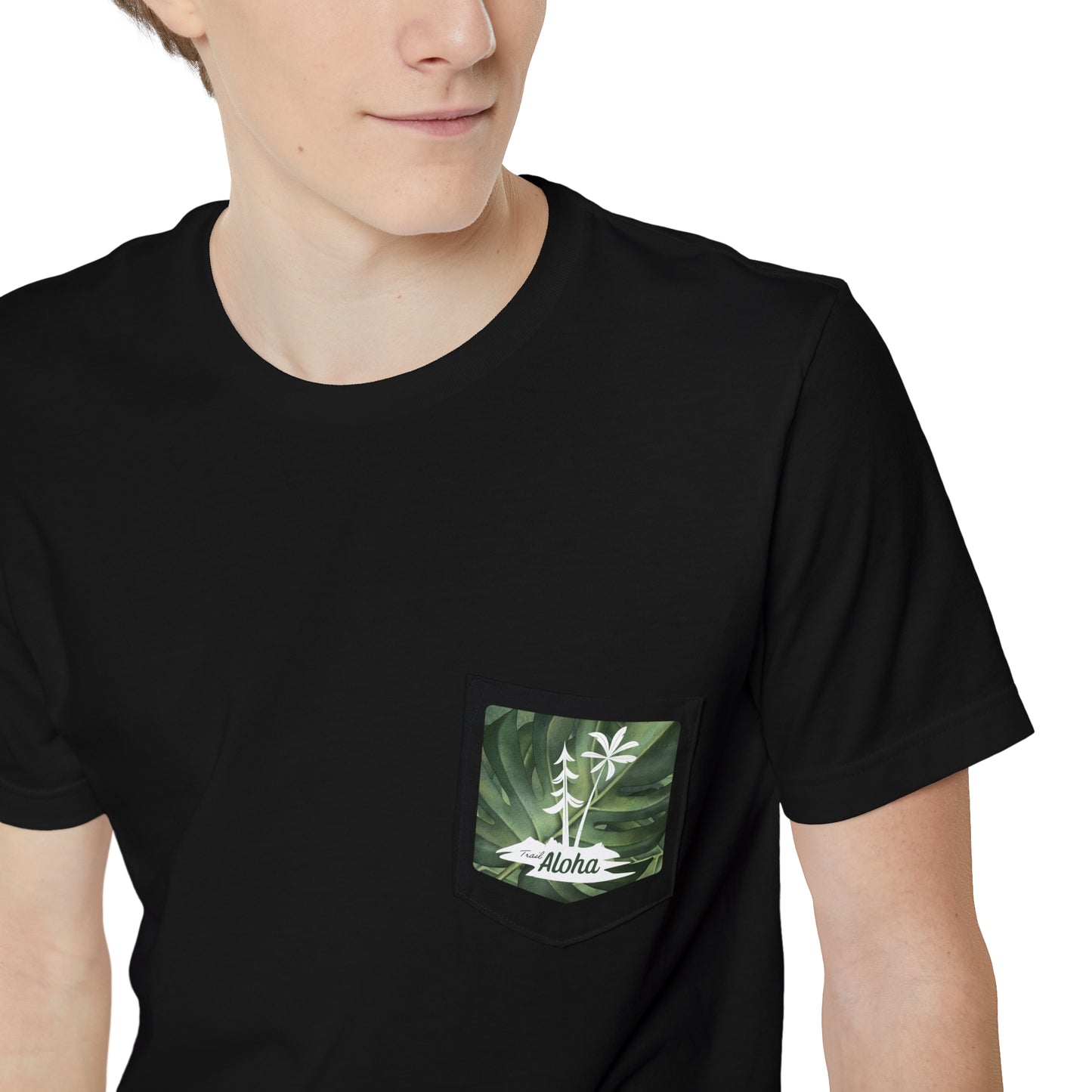 Simple Aloha Pocket T-Shirt