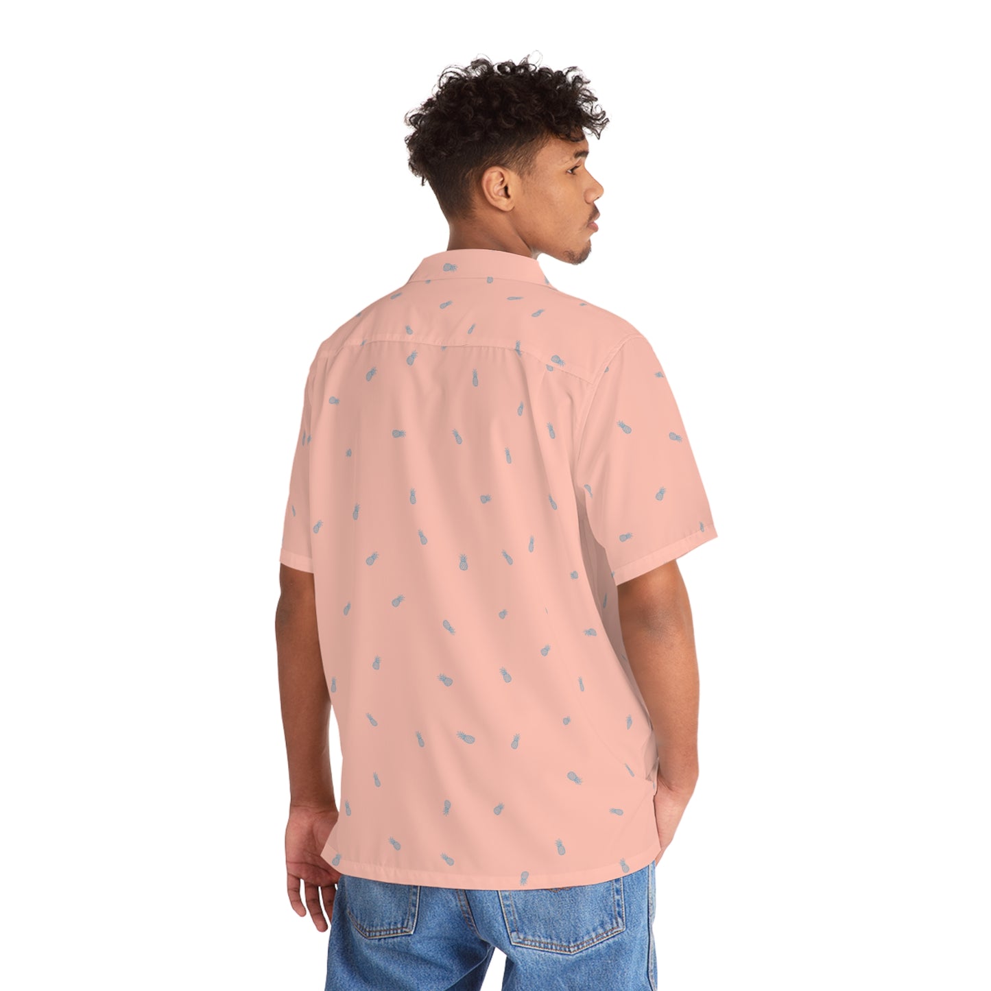 Men's Hawaiian Shirt Pink